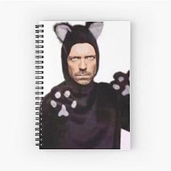 Low Quality House Meme Spiral Notebook