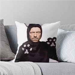 Low Quality House MD Meme Throw Pillow