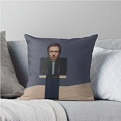 Low Quality Roblox House MD Throw Pillow