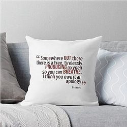 Somewhere Out There House MD Throw Pillow