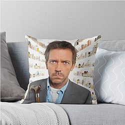 House MD Medicine Throw Pillow