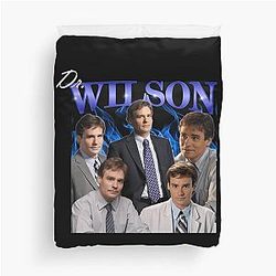 Dr. Wilson House Blue Duvet Cover