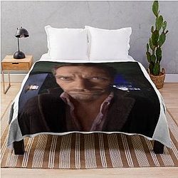 Low Quality House M.D. Throw Blanket