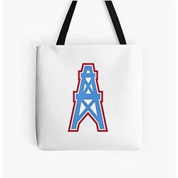Houston Oilers G200 Icon All Over Print Tote Bag