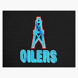 Tennessee Houston Oilers Inspired T-Shirt Tennessee Houston Oilers Jigsaw Puzzle