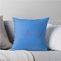 Houston Oilers Football Heartbeat Pillow