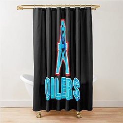 Tennessee Houston Oilers Inspired T-Shirt and Shower Curtain
