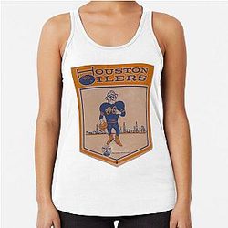 Houston Oilers Racerback Tank Top