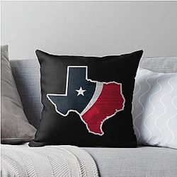Art for Houston Texans Throw Pillow
