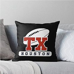 Art Houston Texans Throw Pillow