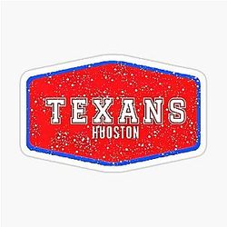 Art & Houston Texans Sticker