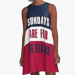 Sundays are for Texans Houston Texans A-Line Dress