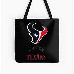 Art Houston Texans Over Print Tote Bag