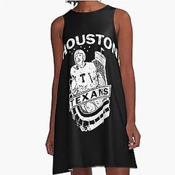 Art Houston Texans A-Line Dress