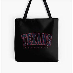 Art Houston Texans Over Print Tote Bag