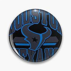 Art Houston Texans Pin