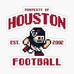 Art Houston Texans Sticker