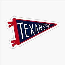 houston texans pennant sticker