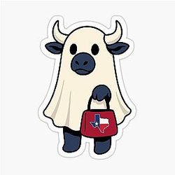 Houston Texans Ghost Sticker