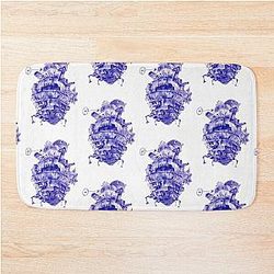 Howl's Moving Castle Blue Bath Mat
