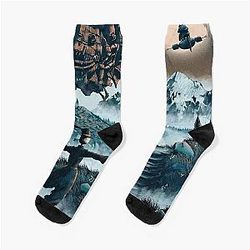 Howl's Moving Castle Poster Socks