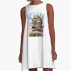 Howls Moving Castle A-Line Dress