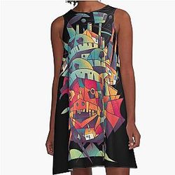 Moving Castle A-Line Dress
