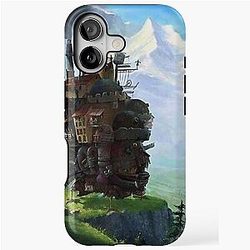 Aesthetics Moving Castle In The Forest Poster iPhone Case