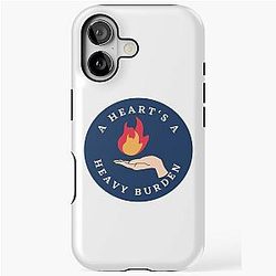 A heart is a heavy burden, howl's moving castle iPhone Tough Case