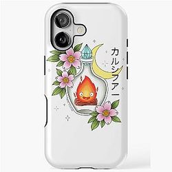 Calcifer in Howl's Castle iPhone Tough Case