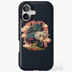 Howl's Moving Castle - Kawaii Fan Art iPhone Case