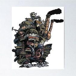 Hayao Miyazaki's Howl's Moving Castle Poster