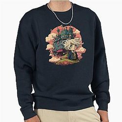 Howl's Moving Castle Kawaii Fan Art Pullover Sweatshirt