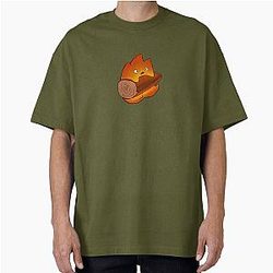 Calcifer from Howls moving castle Oversized T-Shirt