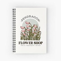 Pendragon Flower Shop Howl's Castle Inspired Design Notebook