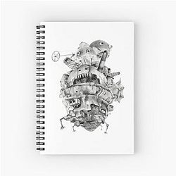 Howl's Moving Castle Spiral Notebook