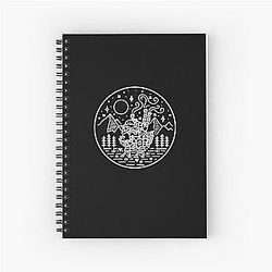 Howl's Moving Castle - White Spiral Notebook
