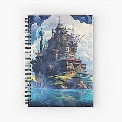 Moving Castle Spiral Notebook