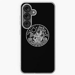 Howl's moving castle white outline Samsung Galaxy Soft Case