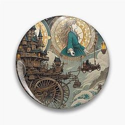 Sophie and Howl's Castle Pin