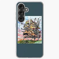 Howls Moving Castle ink and watercolour drawing Samsung Galaxy Soft Case