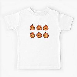 Calcifer from Howl's Moving Castle Kids T-Shirt