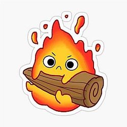 Calcifer Howl's Moving Castle Sticker
