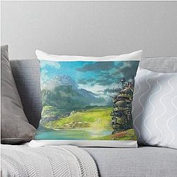Howl's Moving Castle - Studio Ghibli Throw Pillow