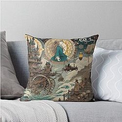 Sophie and Howl's Moving Castle Throw Pillow