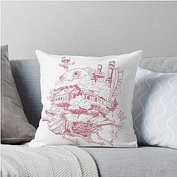 Howl's Moving Castle Throw Pillow