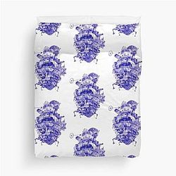Howl's Moving Castle Blue Duvet Cover