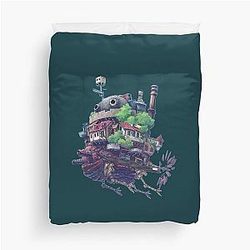 A Room with a  Moving  Castle Duvet Cover