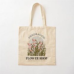 Pendragon Flower Shop Howl's Moving Castle Inspired Design Cotton Tote Bag