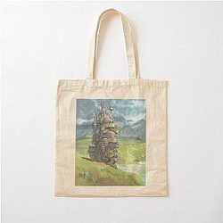 Howl's Moving Castle Landscape Cotton Tote Bag